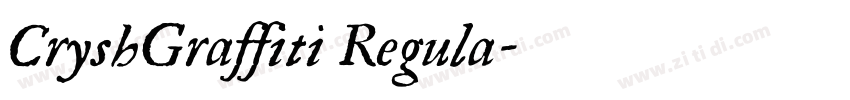 CryshGraffiti Regula字体转换